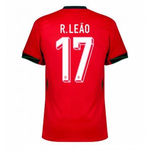 Fotbalové Dres Portugalsko Rafael Leao #17 Domácí Oblečení ME 2024 Krátký Rukáv